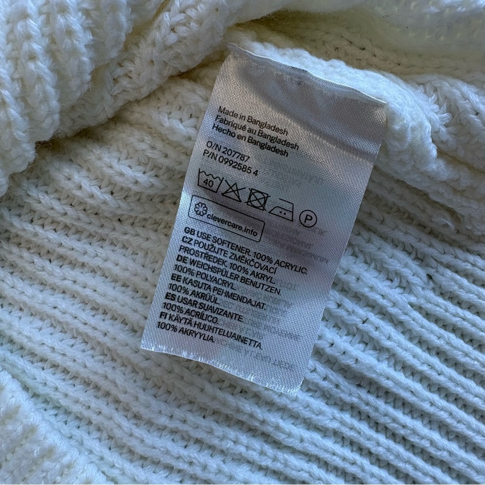 H&M Off-White Ribbed Knit Vest - Picture 3 of 5
